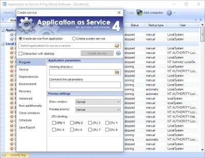 Capture d'écran de l'application Application as Service - #1