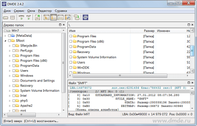 Capture d'écran de l'application DMDE (DM Disk Editor and Data Recovery) - #4