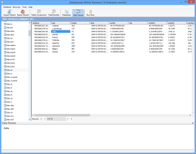 Capture d'écran de l'application MSSQL Recovery - #1