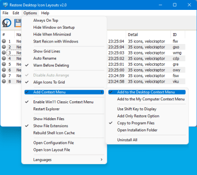 Capture d'écran de l'application ReIcon - #3