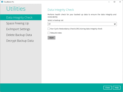 Capture d'écran de l'application CloudBacko Pro - #3