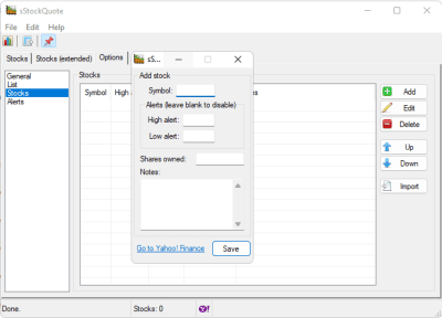 Capture d'écran de l'application sStockQuote - #4