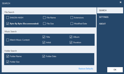 Capture d'écran de l'application Ashisoft Duplicate File Finder - #3