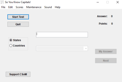 Capture d'écran de l'application So You Know Capitals! - #1