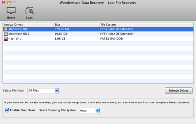 Capture d'écran de l'application Wondershare Data Recovery - #2