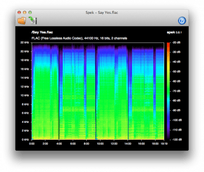 Capture d'écran de l'application FLAC - #1