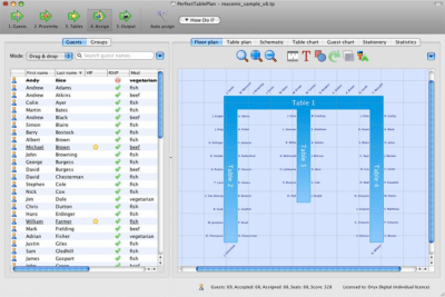 Capture d'écran de l'application PerfectTablePlan - #1