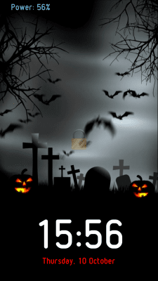 Capture d'écran de l'application Halloween Voice Lock Screen - #1