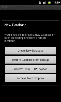 Capture d'écran de l'application Universal Password Manager - #3