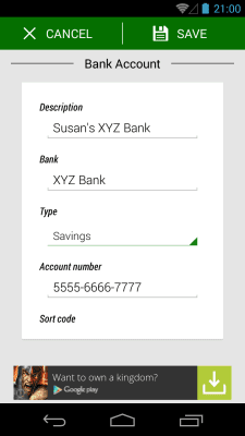 Capture d'écran de l'application Password Manager Lite - #3