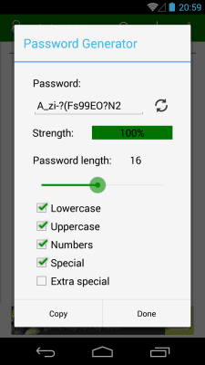Capture d'écran de l'application Password Manager Lite - #8