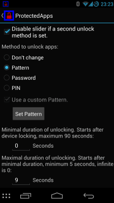 Capture d'écran de l'application ProtectedApps - #7