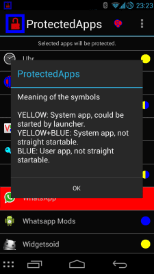 Capture d'écran de l'application ProtectedApps - #8