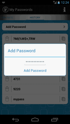 Capture d'écran de l'application My Passwords Generator - #5
