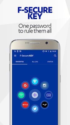 Capture d'écran de l'application F-SECURE KEY - #1