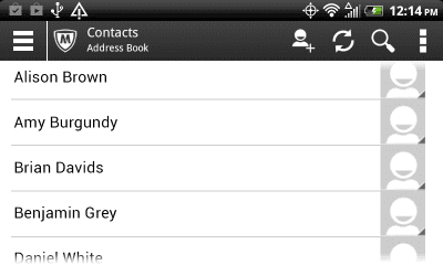 Capture d'écran de l'application McAfee Secure Container - #5