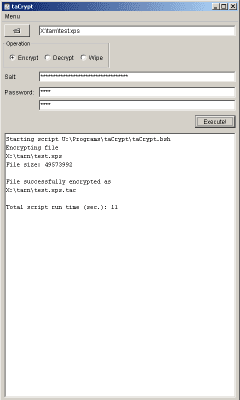 Capture d'écran de l'application taCrypt - #6