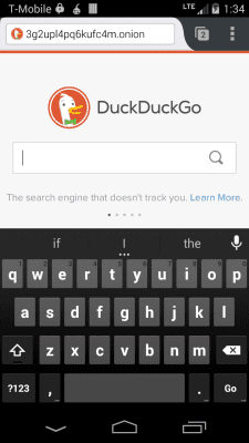 Capture d'écran de l'application Orfox - #3