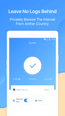 Capture d'écran de l'application FlyVPN - #1