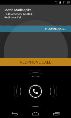 Capture d'écran de l'application RedPhone Private Calls - #2