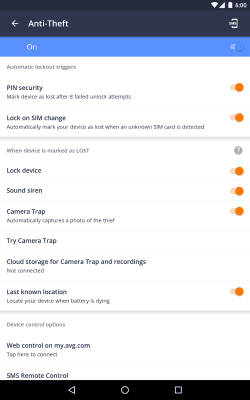 Capture d'écran de l'application AVG AntiVirus FREE for tablets - #5
