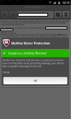 Capture d'écran de l'application McAfee Dialer Protection - #4