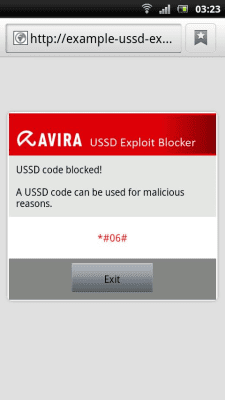Capture d'écran de l'application Avira USSD Exploit Blocker - #4