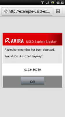 Capture d'écran de l'application Avira USSD Exploit Blocker - #5
