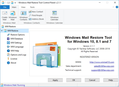 Capture d'écran de l'application Windows Mail Restore Tool - #4