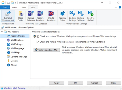 Capture d'écran de l'application Windows Mail Restore Tool - #5