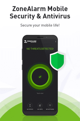 Capture d'écran de l'application ZoneAlarm Mobile Security - #1