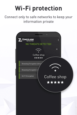 Capture d'écran de l'application ZoneAlarm Mobile Security - #3