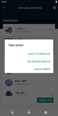 Capture d'écran de l'application Zemana Mobile Antivirus - #3