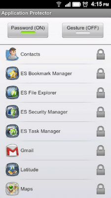 Capture d'écran de l'application ES Security Manager(Beta) - #2