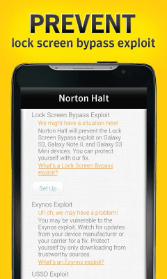 Capture d'écran de l'application Norton Halt exploit defender - #2