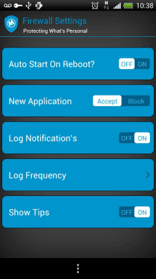 Capture d'écran de l'application Mobiwol : Pare-feu sans root - #5