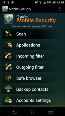 Capture d'écran de l'application Mobile Security - #1