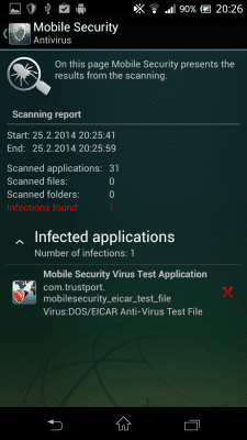 Capture d'écran de l'application Mobile Security - #4