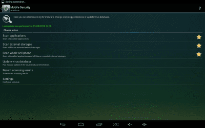 Capture d'écran de l'application Mobile Security - #10