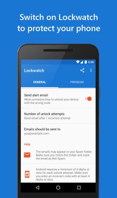 Capture d'écran de l'application Lockwatch - #1