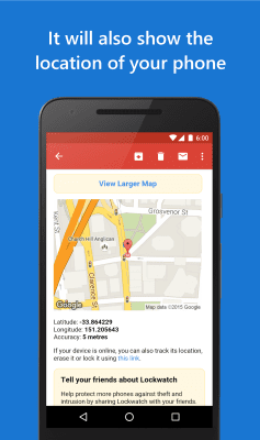 Capture d'écran de l'application Lockwatch - #4