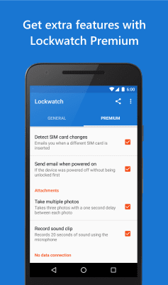 Capture d'écran de l'application Lockwatch - #5