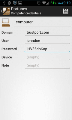 Capture d'écran de l'application Portunes - #3