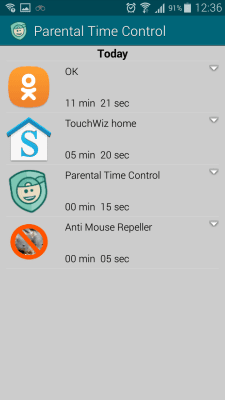 Capture d'écran de l'application Contrôle parental du temps - #5