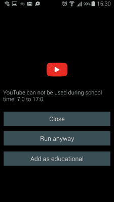 Capture d'écran de l'application Contrôle parental du temps - #6