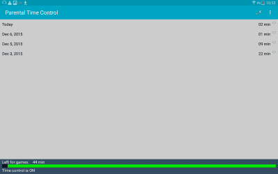 Capture d'écran de l'application Contrôle parental du temps - #8