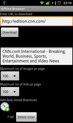 Capture d'écran de l'application Offline Browser - #7