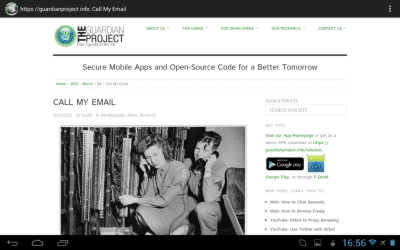 Capture d'écran de l'application Orweb: Private Web Browser - #9