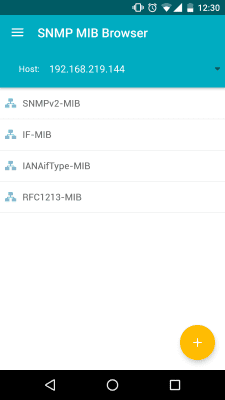Capture d'écran de l'application SNMP MIB Browser - #2