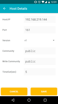 Capture d'écran de l'application SNMP MIB Browser - #7